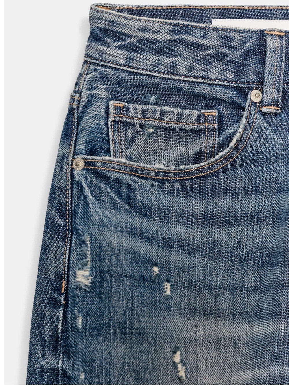 Zara MID-RISE RIPPED DENIM
JORTS TRE - Picture 8 of 8